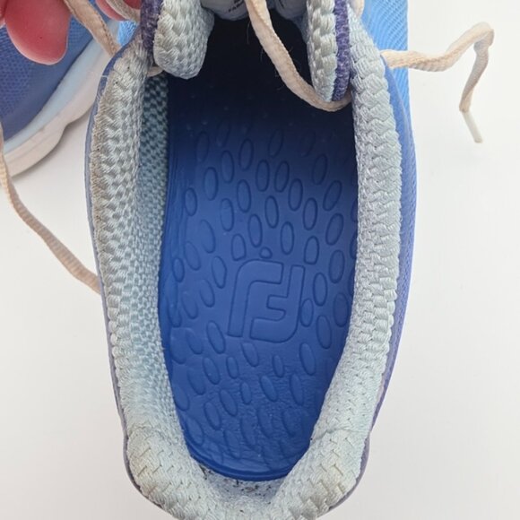 FootJoy Women's Golf Shoes Blue Mesh Lace-Up — Size 8.5 M - Picture 13 of 14